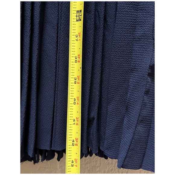 Maggy London Women's Crepe Smocked Pleated Sun Dress Size 18 W - Picture 11 of 11